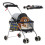 Folding Dog Stroller Lightweight 4-Wheel Waterproof for 1