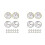 8Pcs Clock Parts for Clock Resin Mold,Clock Pieces for Clock Epoxy Casting Resin Mold 1