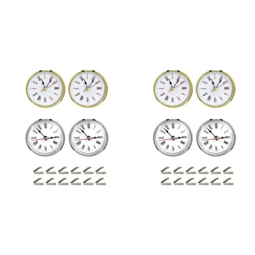 8Pcs Clock Parts for Clock Resin Mold,Clock Pieces for Clock Epoxy Casting Resin Mold