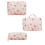 Set de neceseres estampados para mujer (3 piezas) 1
