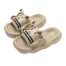Kinderslippers voor jongens en meisjes, kaki, maat 210