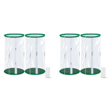 4-Teiliges -Gewächshaus Aus PVC, 23,6 X 11,8 Zoll Transparente -Gewächshausabdeckung für Blumenpflanzen, Tragbarer Pflanzenschutz