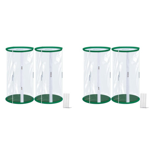 4 Peças PVC  Estufa, 23,6 X 11,8 Polegadas Transparente Flor Planta  Estufa Capa, Protetor de Planta Portátil