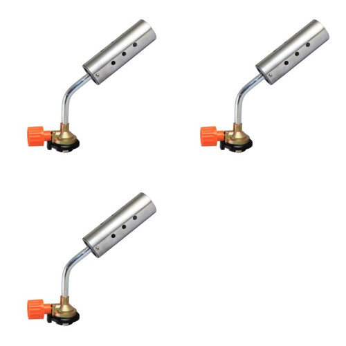 3X Adjustable Flame Gas Lighter Ignition Heads with Reverse Use Kitchen Jet Blow Torch Lighter for BBQ Lighter