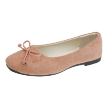 Andningsbara slip-on loafers för kvinnor med halkfri sula och rosettdetalj