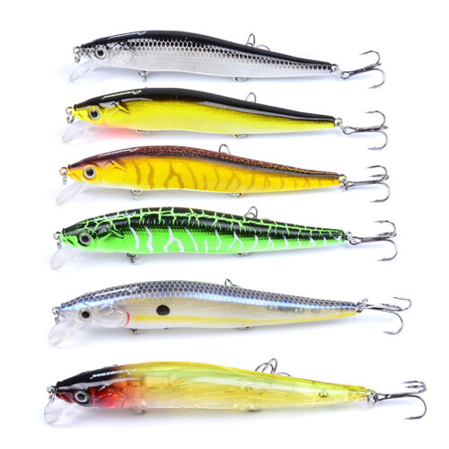 Xqxayjr Crankbait Angelköder mit Haken, 1er-Pack