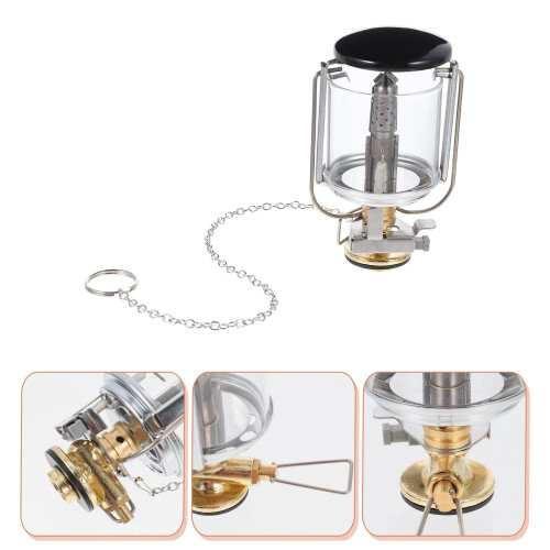 Campinglampe aus Edelstahl, 1 Set