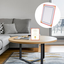 Papier pour certificat de récompense rouge 12,18 x 8,25 pouces, 1 feuille