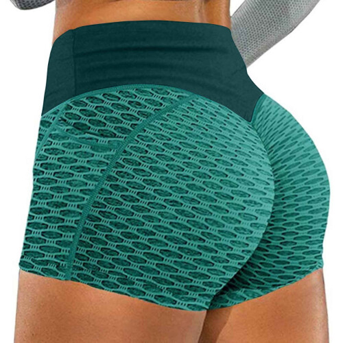 Dames yogashorts med høy midje og rumpeløfting