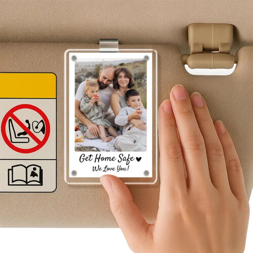 Car Sun Visor Clip Holder for Photos - Interior Accessory 2