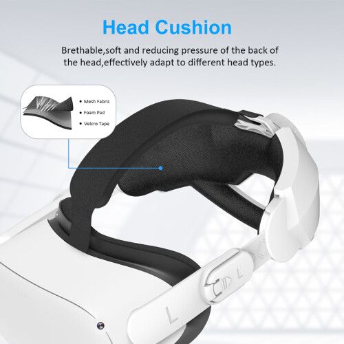 Ρυθμιζόμενο λουράκι κεφαλής DISEN για το Oculus Quest2VR 2