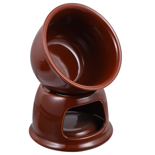 Ceramic cheese fondue pot 1 set 1