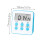Digital køkkentimer LED-display batteridrevet 4