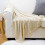 Knitted Throw Blanket with Fringe 50x68 inch 6