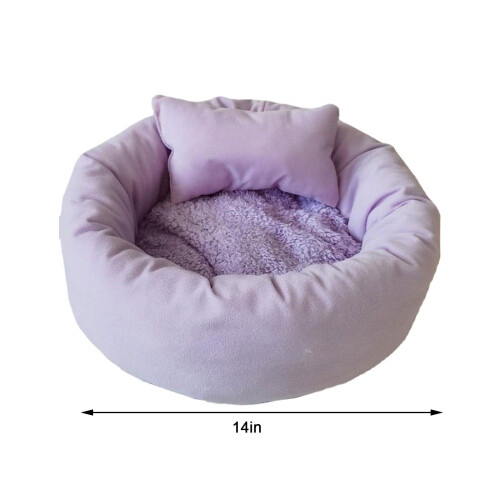 Plush Donut Dog Bed Waterproof Washable Small Medium Large 2