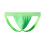 Groene, ademende, casual stringjockstrap voor heren. 2