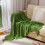 Knitted Throw Blanket with Fringe 5068 inch 5