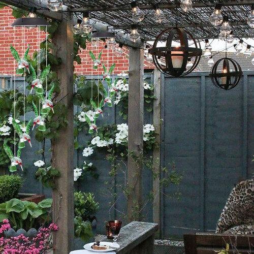 Ηλιακό Κήπο Hummingbird Αδιάβροχο Κουδούνι Ανέμου 1 τεμ. 2