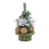 Mini silver Christmas tree with bow 8.6 inches 6