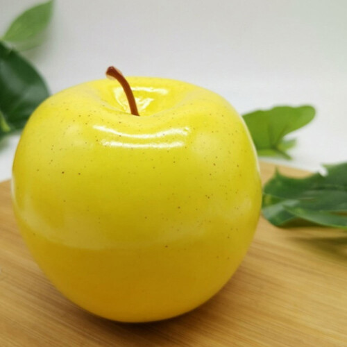 Fake Yellow Apples Artificial Fruit Decor 8 Pcs 1