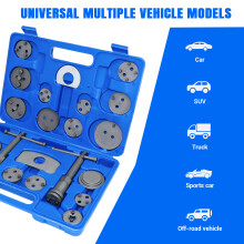 Brake Caliper Rewind Tool Kit,22pcs Brake Caliper Piston Rewind Tool Kit Set for Car,Universal Disc Brake Piston Reset Set Caliper Wind Back Tool Kit