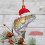 Green Bass Fish Christmas Ornament 2D Personalized 2