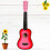 21 Inch Folk Acoustic Guitar Pink 6-String 6