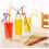 Colorful Flexible Drinking Straws 10.2 Inches 100 Pcs 4