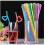 Colorful Flexible Drinking Straws 10.2 Inches 100 Pcs 2