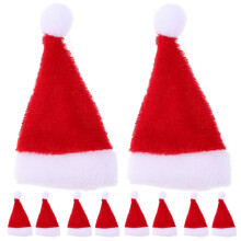 Caipíní beaga hataí Nollag Santa 12 phíosa