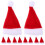 Mini cappelli di Babbo Natale per lecca-lecca, 12 pezzi 1