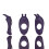 Imimi 3-in-1 ring vibrator for couples purple 7