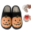 Πλεκτές παντόφλες με κολοκύθα και σχέδιο Halloween για γυναίκες με αναμνήσεις 1