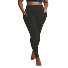 Damen-Leggings in Übergröße mit hohem Bund, Stretchanteil und Taschen