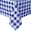 Toalha de mesa xadrez azul royal 60x120 polegadas com manchas de rugas 1