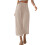 Pantaloni da donna a gamba larga in cotone e lino, lunghezza 7/8, con tasche. 1