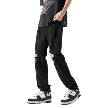 Slim-Fit-Stretchjeans für Herren, gerade geschnitten, normale Passform