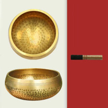 Set de boluri cântătoare tibetane 8 cm cu percutor din lemn