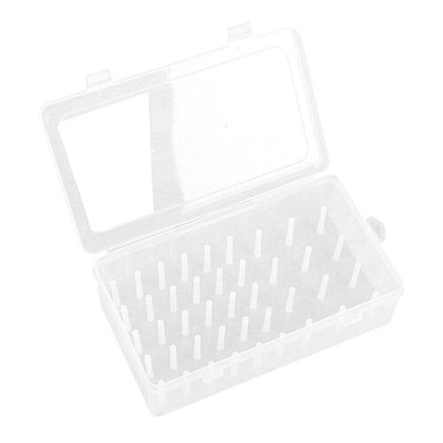 TrueClos sewing thread storage box 42 spools clear plastic 1