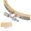Bastidor de bordado Casewin, 1 unidade de 4 polegadas, para ponto cruz e trabalhos manuais. Aros de bambu de 10 cm (4 polegadas) com ajuste fácil de 5