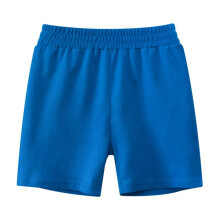 Mädchen-Jeansshorts, Sommer, einfarbig blau, 6 Jahre