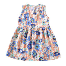 Ärmelloses bedrucktes Kleid für Kleinkinder, mehrfarbig, 1 Jahr