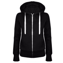 Dameshoodie met rits en zakken voor de herfst/winter