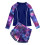 Σετ μαγιό με μακριά μανίκια για κορίτσια με floral print και σχέδιο "ήλιος" 1