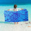 Toalha de praia extragrande absorvente com estampa tie-dye, 76 x 152 cm (30 x 60 polegadas). 1