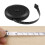 Mini auto-retracting plastic tape measure black 1-pack 6