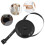 Mini auto-retracting plastic tape measure black 1-pack 2