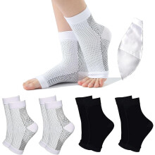 Meias para neuropatia com suporte para o tornozelo, para homens e mulheres (1 par)