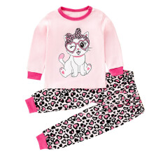 Baumwoll-Pyjama-Set für Kleinkinder (1-8 Jahre) – Valentinstag-Loungewear