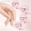 French gel nail tips almond shape 300 pcs pre-applied base 5